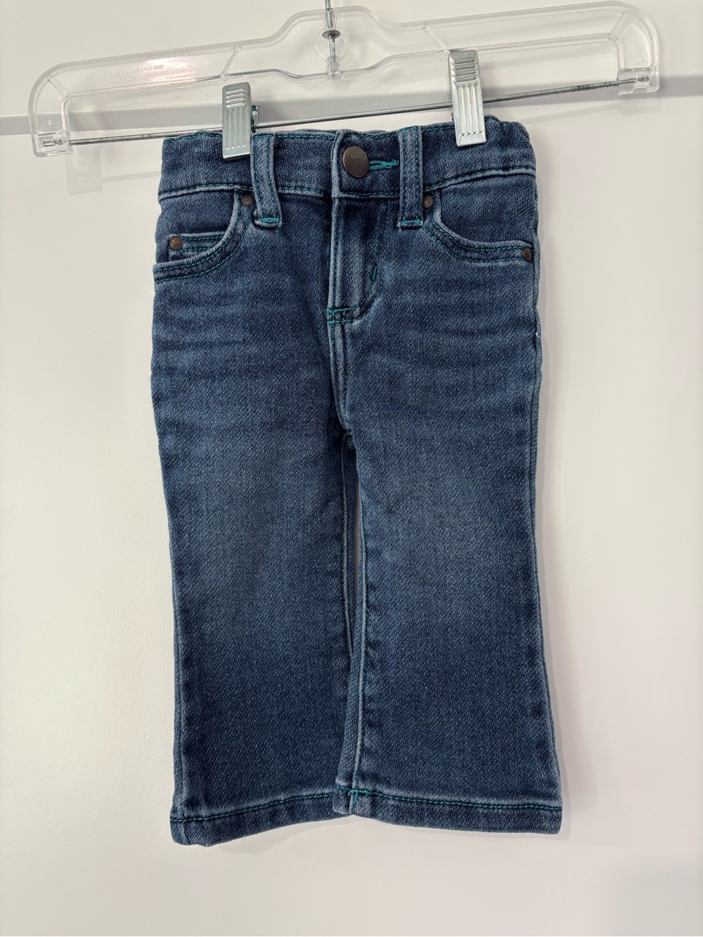 Wrangler Soft Denim Straight Leg Jean Pant 
6/9 months